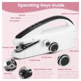 Handheld Sewing Machine for Beginners, Easy to Operate and Fast Stitch Suitable for Clothes, Fabrics and Quick Home Repairs for Mom Birthday Valentine