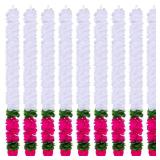 5 Pcs Diwali Decorations 30 Inch Artificial Jasmine Garlands Toran Bandhanwar with Lotus Buds Traditional Indian Hanging Decoration for Puja Diwali Wedding Housewarming (Elegant Color)