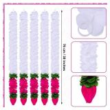 5 Pcs Diwali Decorations 30 Inch Artificial Jasmine Garlands Toran Bandhanwar with Lotus Buds Traditional Indian Hanging Decoration for Puja Diwali Wedding Housewarming (Elegant Color)