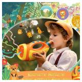 Animal Caller Toys for Kids 2 Modes 30 Real Animal Sounds Effects, Funny 3 Levels of Light Brightness Challenge Loud Noisy Toys Annoying Kids Gifts Hunting for Boys Girls Ages 3+