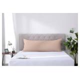 Ultra Soft Microfiber Body Pillow Cover/Pillowcases 21\"x54\" with Hidden Zipper Closure (21\"x54\" Body Pillow Cover, Latte) - Retail: $10