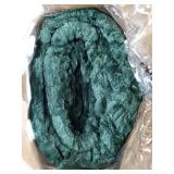 Fluffy Duvet Cover Set - Ultra Soft Plush Shaggy Comforter Cover King Size, Warm Flannel Fleece Bed Sets for Winter, 3 Pieces (Striped Pattern, Forest Green) - Retail: $80