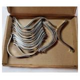 50pcs Spring Clips Stainless Steel Picture Frame Hardware DIY Picture Framing Tools 85x9mm - Retail: $8