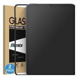 2 Pack Matte Glass Screen Protector for iPad Mini A17 Pro (2024) & Mini 6 (2021) with Alignment Frame, Anti-Glare & Anti-Fingerprint Tempered Glass Film for iPad Mini 7/6, Smooth as Silk - Retail: $17