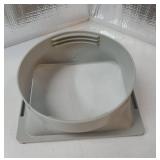 5.9 inch Square Coupler for Portable Air Conditioner with Square Air Outlet and Connected to 5.9 Exhaust Hose, AC Unit Tube Connector for Air Conditioning Exhaust Port"