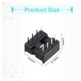 MECCANIXITY DIP IC Chip Socket Adapter 8 Pin IC Assortment Kit 2.54mm/0.1 Pitch for Breadboard Project, PCB Board Design - Retail: $7"