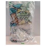 Waterproof Fabric Bathroom Curtains Set with 12 Hooks, 72x72 inch