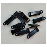 10 Pcs Metal Mini Clamps Mini Spring Clamp Crocodile Alligator Clips 1/2 Inch Wide for Work, Smooth Jaw, 5/16 Inch Capacity (Black) - Retail: $6