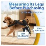 Double Dog Knee Brace for Torn Acl Hind Leg, Double Dog Leg Braces for Back Leg for Support, ACL Brace for Dogs, Built-In Hard Metal Spring Support, Night Reflective Strip, Adjustable Strap(Extra Smal