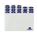 A-Z Index Card Guides for 6 X 9 Card Holder (White Cards with Blue Tabs)