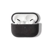 Alcantara Suede Case for AirPods Pro 2, Handmade Full-Wrap Case, Synthetic Suede Cover, Handmade Full Wrap, Full Protection and Shock Resistance (Black) - Retail: $33