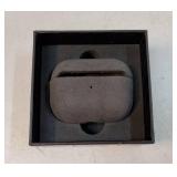 Alcantara Suede Case for AirPods Pro 2, Handmade Full-Wrap Case, Synthetic Suede Cover, Handmade Full Wrap, Full Protection and Shock Resistance (Black) - Retail: $33