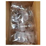 15pcs Transparent Plastic Snow Globes for DIY Crafts, Clear Snowball with Screw-on Lid, Reusable Fillable Ornaments for Custom Snow Globe Projects - Retail: $18