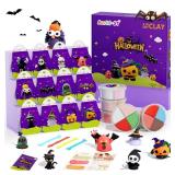 Air Dry Clay Kit - Halloween Theme, Modeling Clay for Kids, DIY Model Magic Clay with Sculpting Tools and Tutorials,12 Boxes Molding Clay, Ultra Light, Soft & Non-Sticky, Arts and Crafts Gift for Kids
