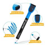 Dry Erase Markers - 6 Count Colorful Magnetic Dry Erase Markers Fine Tip with Eraser, Low Odor Whiteboard Markers for Calendar Boards - Retail: $5