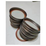 Wide Mouth Canning Lids and Rings for Ball or Kerr,Mason Jar Large Lids and Bands Set of 12 - Retail: $10