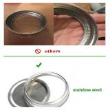 Wide Mouth Canning Lids and Rings for Ball or Kerr,Mason Jar Large Lids and Bands Set of 12 - Retail: $10