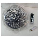 Socket Ceiling Fan Light, Bulb Socket Fan with Remote, Dimmable E26 Base Ceiling Fans with Lights for Bedroom, Screw in Fan and Light Combo, Mini Small Ceiling Fan with Light, Recessed Light Fan Lamp 