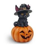 Halloween Cat Decorations in Pumpkin: 6.1