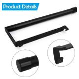 Hanging Paper Towel Holders, Paper Towel Holders for Magnetic Spice Rack Hanging Paper Towel Holder with Hook Space Saver Container for Kitchen Apartment, Drill Free, Black - Retail: $7