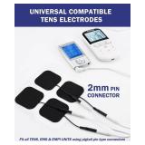 TENS Unit Replacement Pads, Nursal Reusable Self-Adhesive Electrodes Pads 20 Packs 2x2, 2x4, Latex Free Pigtail TENS Pads, Compatible with TENS 7000, AUVON TENS, Etekcity, Nicwell Care Tens - Retail: 
