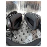 Gaming Headset for PS5 Xbox Series Xbox Series S/One PS5Pro PS4 PC 207g Headset with Clear Mic for Work Wired Gaming Headphones with Mic 3.5mm Splitter, 79in Cable