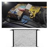 Cargo Net for SUV, Upgraded Highly Elastic Truck Cargo Net with Trunk Net Hooks - Stretch to 62.99X47.24",Premium Truck Bed Netting for Cargo for Car Organizer and Storage - Retail: $10"