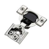 26 Pack 13 Pairs 1/2 inch Overlay Soft Close Hinges for Kitchen Cabinet Hinges Satin Nickel Hidden Hinges Stainless Steel Concealed Hinge self Closing - Retail: $50