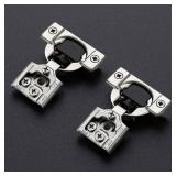 26 Pack 13 Pairs 1/2 inch Overlay Soft Close Hinges for Kitchen Cabinet Hinges Satin Nickel Hidden Hinges Stainless Steel Concealed Hinge self Closing - Retail: $50