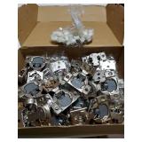 26 Pack 13 Pairs 1/2 inch Overlay Soft Close Hinges for Kitchen Cabinet Hinges Satin Nickel Hidden Hinges Stainless Steel Concealed Hinge self Closing - Retail: $50