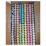 162 Pack 18 Colors Washable Sidewalk Chalk Set, Non-Toxic Jumbo Chalk for Outdoor Art Play, Paint on Playground, School Classroom Chalkboard, Office Blackboard, Outside Toys Gift For Kid and Adult. AL