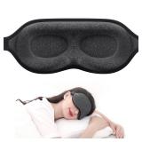 Luxury Sleep Mask for Back, Side Sleeper, Complete Light Blocking Sleeping Eye Mask Night Blindfold, 3D Zero Pressure & Spacious for Lash Extensions, Breathable Soft Eye Cover Flight Nap Travel - Reta