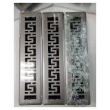3 Pack Floor Register 2x14 Inches - Heavy Duty Walkable Steel Decorative Vent Covers for Home Floor Air Floor Vents Register Easy Adjust Air Flow with Scratch Resistant Finish - Retail: $30