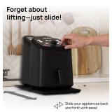 Elegant Sliding Tray for Your Coffee Maker & Heavy Kitchen Appliances - Sturdy, Slides Easily from Under The Cabinet (Black, 9.5W x 14D) - Retail: $38