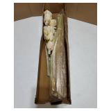 Boho Decor Bouquet - Artificial Flowers and Pampas Grass Decor kit,Mix Dried Flower Arrangement Bunny Tail Home Table Rustic Farmhouse Bedroom Decor - Retail: $16