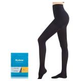 Medical Compression Pantyhose for Women Men, 20-30 mmHg Graduated Compression Tights, Closed Toe Compression Stockings, Support Hose, High Waist Compression Leggings for Varicose Veins, Edema - Retail