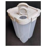 Plastic Ice Container 4 separate compartments with Pour Spout Lid