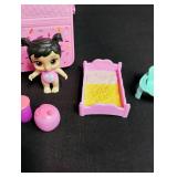 Baby Alive Doll with Pink Carrier Set