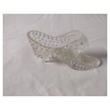 Vintage Fenton Glass Hobnail Cat Head Slipper