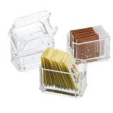 Set of 4 Sugar Packet Holder, Acrylic Sugar Bowl for Restaurant, Tea Bag Organiz