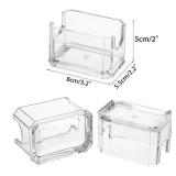 Set of 4 Sugar Packet Holder, Acrylic Sugar Bowl for Restaurant, Tea Bag Organiz