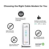 ARRIS SB6183 686 Mbps Cable Modem, White - 59243200300