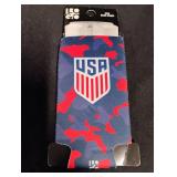 USA Soccer National Team Camo Drink Can Cooler 2-Sided