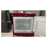 Galanz Retro Style Double Door Refrigerator - Red - Retail: $599