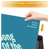 Relx A Frame Sign Holder Outdoor Sandwich Boards Holder 24x36 inches Sidewalk Signs for Businesses Outdoor - Holder only