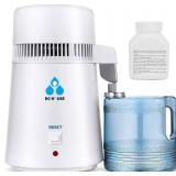 DC HOUSE 1 Gallon Water Distiller Machine, 750W 4L Pure Distilled Water Maker Machine for Home Countertop Table Desktop, Drinking Purifier for Home Kitchen CPAP Hmidifiers with Pastic Container