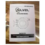 SILVEL Retractable Garden Hose Reel, 1/2 in x 100ft Wall Mount Heavy Duty Automatic Hose Reel with 10 Pattern Nozzle, Any Length Lock & Slow Return System, 180 Swivel Bracket Upgraded UV Resistant