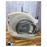 SILVEL Retractable Garden Hose Reel, 1/2 in x 100ft Wall Mount Heavy Duty Automatic Hose Reel with 10 Pattern Nozzle, Any Length Lock & Slow Return System, 180 Swivel Bracket Upgraded UV Resistant