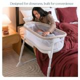 Retails for $179! HALO  BassiNest  Lite   Breathable Baby Bassinet Slides Over Bed with Mesh Walls for Airflow & Visibility, Lowering Wall for Easy Access, Portable & Lightweight, Fits Most Beds