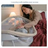 Retails for $179! HALO  BassiNest  Lite   Breathable Baby Bassinet Slides Over Bed with Mesh Walls for Airflow & Visibility, Lowering Wall for Easy Access, Portable & Lightweight, Fits Most Beds